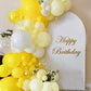 Fotiomrg 110Pcs Yellow Balloon Garland Arch Kit, 18 12 10 5 Inch Yellow Latex Balloons Different Sizes Pack For Birthday Graduat