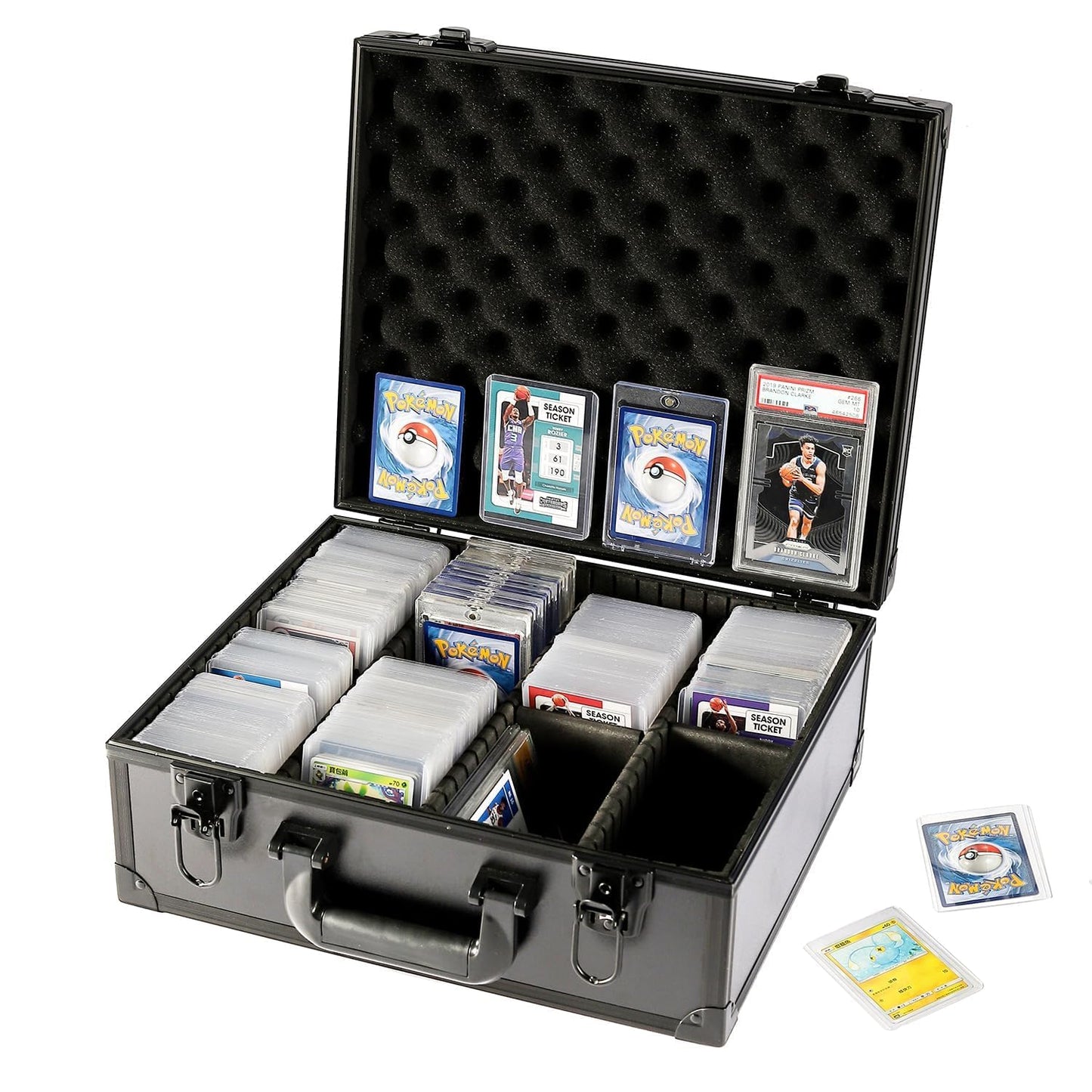 Azamou Toploaders Storage Box Fits 3'' X 4'' 35Pt Rigid Card, Trading Cards, Sports Cards,Graded Card ,Rating Card, 7 Diy Sponge