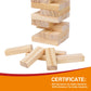 Gothink Tumble Tower Game For Kids And Adults, 54Pcs Wooden Board Stacking Game For Family Game Night Classic Game, Standard Size