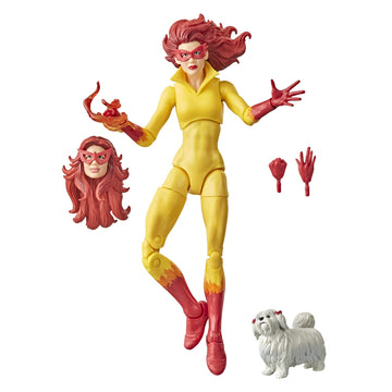 Marvel Legends Firestar Action Figure - 6-Inch, Multicolor, Plastic, Model F02125L0