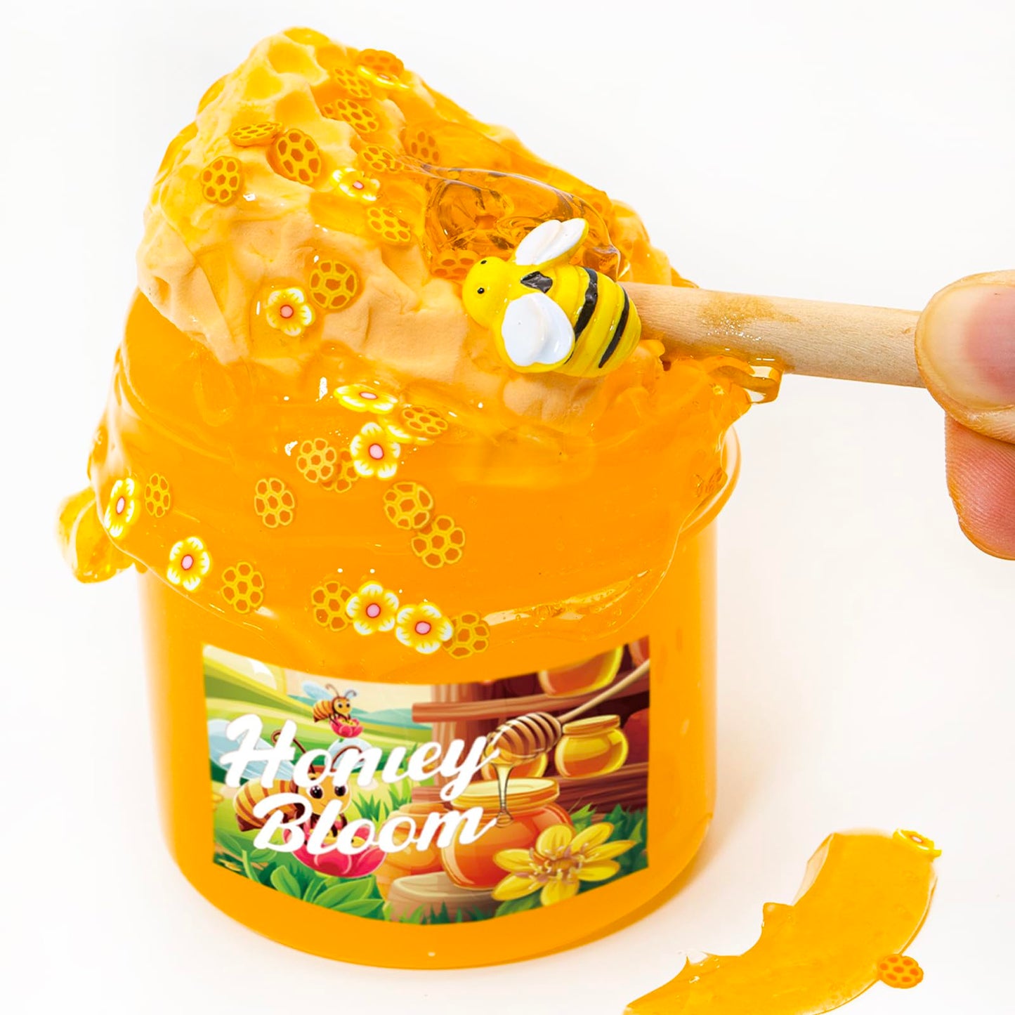 Diy Clay Honey Themed Slime(7Oz) - Jelly Textured Slime - Handmade Slime - Asmr Slime