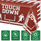 Frienda 3 Pcs Football Party Tablecloths Plastic Brown Football Field Tablecloths Rectangle Football Bowls Table Cover Football