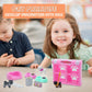 Iselyn Pet Pretend Play Toys, 35Pcs Dog Figures Playset Toys For Kids Realistic Detailed Dog Care Center With Accessories Toy Sets Educational Gifts For Kids Toddlers Girls Boys