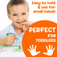 Tinygeeks Jumbo Pencils - New 2024-12 Triangle Short Colored Pencils For Kids And Rainbow Pencil + Sharpener - Perfect For Presc