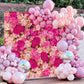 Pink Red Rose Wall Background Spring Flowers Photography Backdrop Girls Princess Birthday Baby Shower Wedding Valentines Day Mo