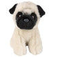Forest & Twelfth 6'' Stuffed Pug Dog, Soft Plush Toy, Cute Stuffed Animal For Boys And Girls, Realistic Looking Small Stuffed An