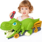 Aykzaqe Dinosaur Eating Cars Transport Truck Carrier Toys for 3 Year Old Boys Toys for 4 Year Old Boys,Toy Cars for Boys Age 4-7