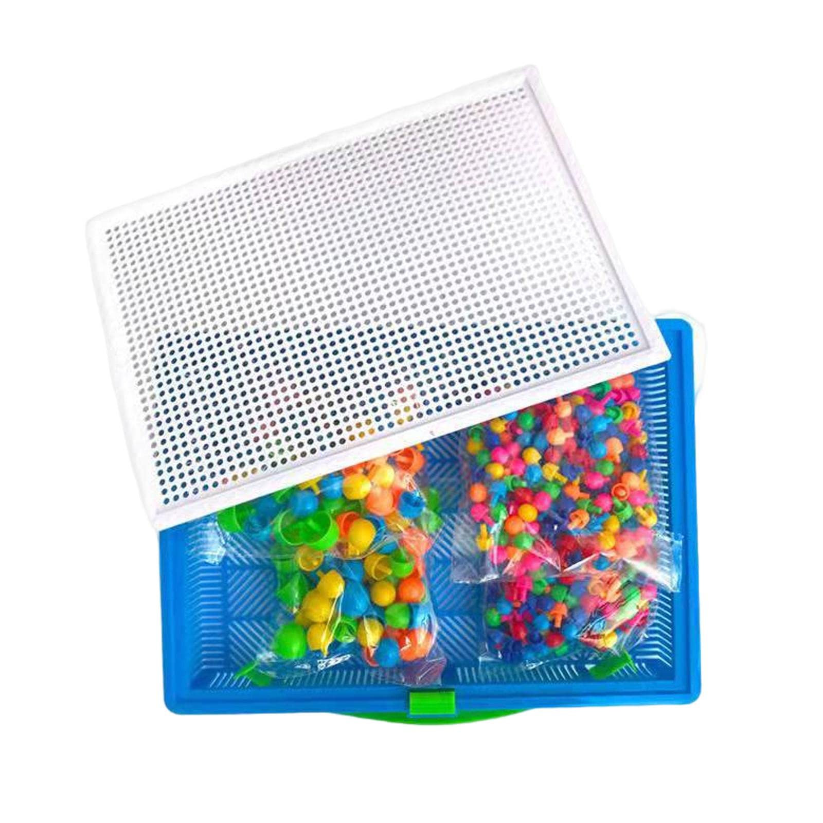 Lyla Mushroom Nails Pegboard Early Learning Toy For Sorting Toy Boys And Girls 296Pcs Nail Beads