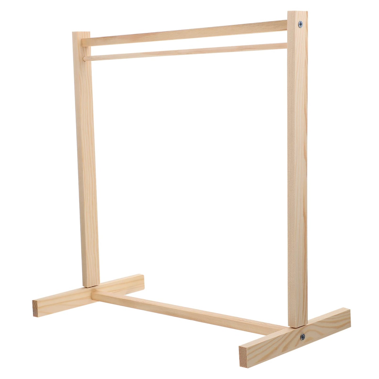 Tofficu Doll Clothes Organizer Wooden Garment Hanger For Dolls Single Rack For And Storage For Boys And Girls Clothes