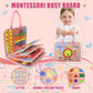 Soupost Toddler Busy Board-Montessori Toys for Boy Girl Birthday Gift, Sensory Learning Toys for Toddlers Busy Book 3-5, Airplan