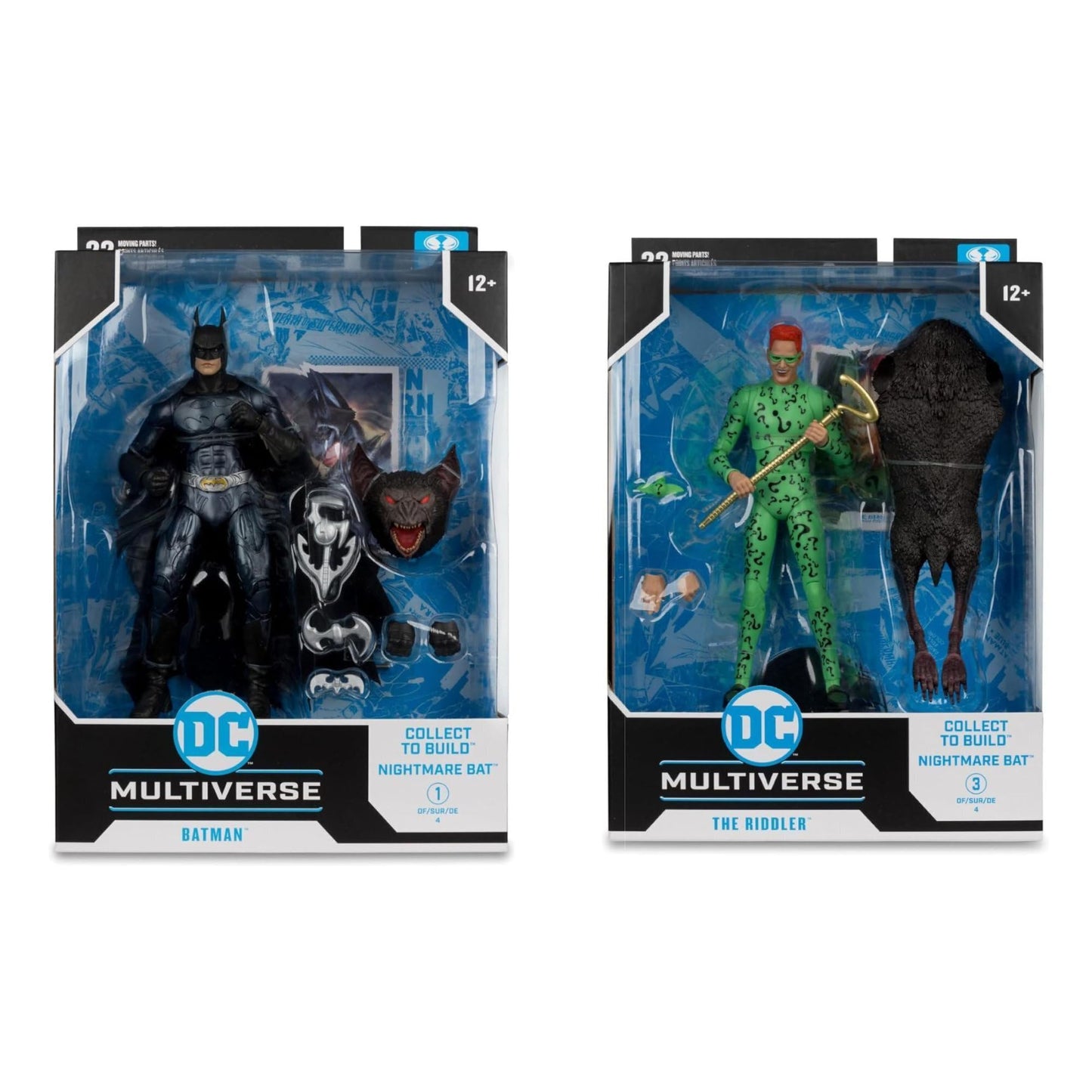 Mcfarlane Toys Batman Forever Dc Multiverse 7-Inch Batman And Riddler Action Figures (2 Items)