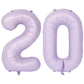 40 In Matte Purple Number Balloons Helium Foil Mylar Balloon Birthday Party Banquet Decoration Digital 20