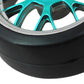 BQLZR Blue Plastic Y Shape Hub Wheel Rim with Smooth Tires for RC 1:10 On-Road Racing Car & Drift Car Pack of 4