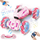 Fosgoit Pink Rc Car Toys For Girls Aged 6-12, Gesture Sensing Rc Stunt Car With Lights Music For Girls Birthday Xmas Gifts, 2.4G