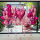 12 Pcs Heart Balloons, 18 inch Pearl Pink Heart Shaped Balloons, Big Heart Helium Balloons, Heart Love Foil Balloons for Wedding