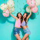 30 PCS Party Swirl Decorations Green Shinny Foil Hanging Swirl Decorations with Double-swirls and Single-swirls Plastic Streamer