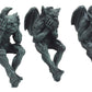 Ebros Gift Notre Dame Chimera Winged Hear No Evil See No Evil Speak No Evil Gargoyle Shelf Sitters Figurines 5' Tall Gargoyle Sculptures Set Of 3