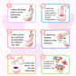 PERRYHOME Fabric Flower Bouquets DIY Kit, 300+ Pcs, Educational Arts & Crafts for Kids, White Purple, Model PFT01-CA02