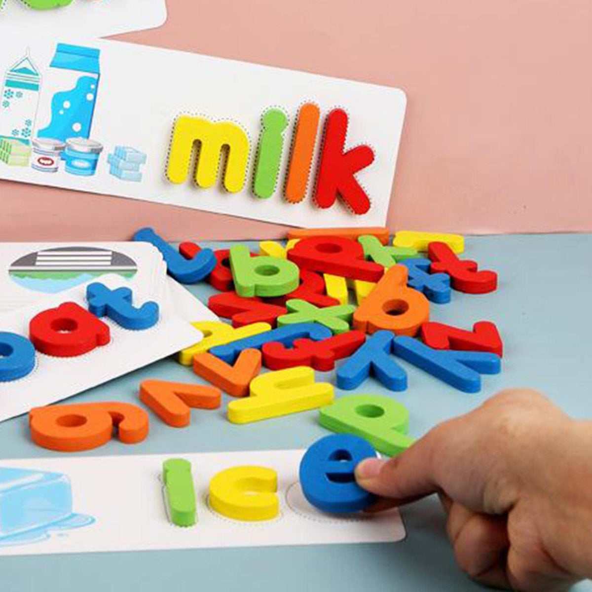 ATORSE Wooden Alphabet Learning Puzzles Letter Matching Game English Word Spelling|Toys & Hobbies | Educational | Other Educatio