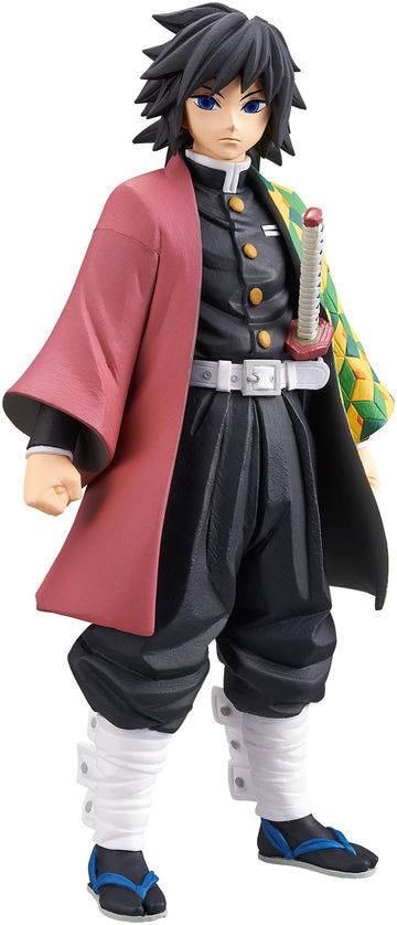 Banpresto Kimetsu no Yaiba Giyu Tomioka Figure, 6 Inch, Multicolor, Model 4983164199437, Plastic Material