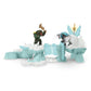Schleich Eldrador Creatures  Mythical Creatures Toys for Kids  Attack on Ice Fortress Set with Ice Monster and Jungle Monster Action Figures  Ages 7+