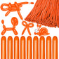 Kawkalsh 150Pcs 260 Balloon Orange, Long Skinny Balloons For Tying Balloon Arch, Twisting Balloons For Party Balloons Garland An