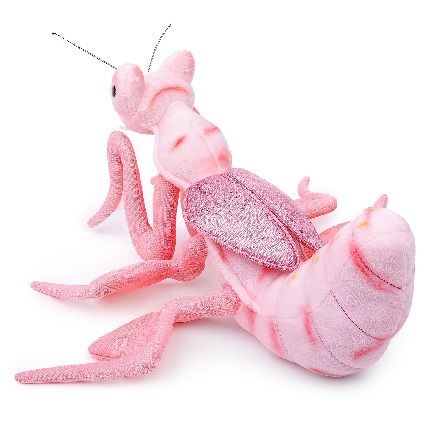 ZHONGXIN MADE Large Pink Mantis Plush Toy, 15in Realistic Stuffed Animal, Polyester, Unique Gift for Kids
