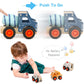 Dipalent 6Pcs Wooden Cars For Toddlers 1-3,Car Toys,Push And Go Vehicle,Kid Vehicle Toys,Hand Push Car Toys For 1+ Year Old,Montessori Toys