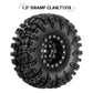 Injora 1.3'' Wheel Tires Set - S5 Swamp Claw Mud Terrain Tires And Aluminum Wheel For 1/18 1/24 Scx24 Trx4M Upgrade Rc Crawler C