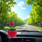 Red Seven-Starred Ladybug Solar Dancing Car Dashboard Decorations, Funny Solar Powered Dancing Flower Pot Car Ornaments Flower S