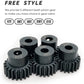 VICRAZZE 32p 5mm Pinion Gear Set 17T 18T 19T 20T 21T with 1/8 inch(3.175mm) Coupler and hex Key for 0.8 Metric Pitch RC Buggy Ca