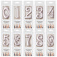 PHD CAKE 10-Count 0-9 Rose Gold Number Birthday Candles, Number One Birthday, Rose Gold Number Candles, Party Celebration, Baby 