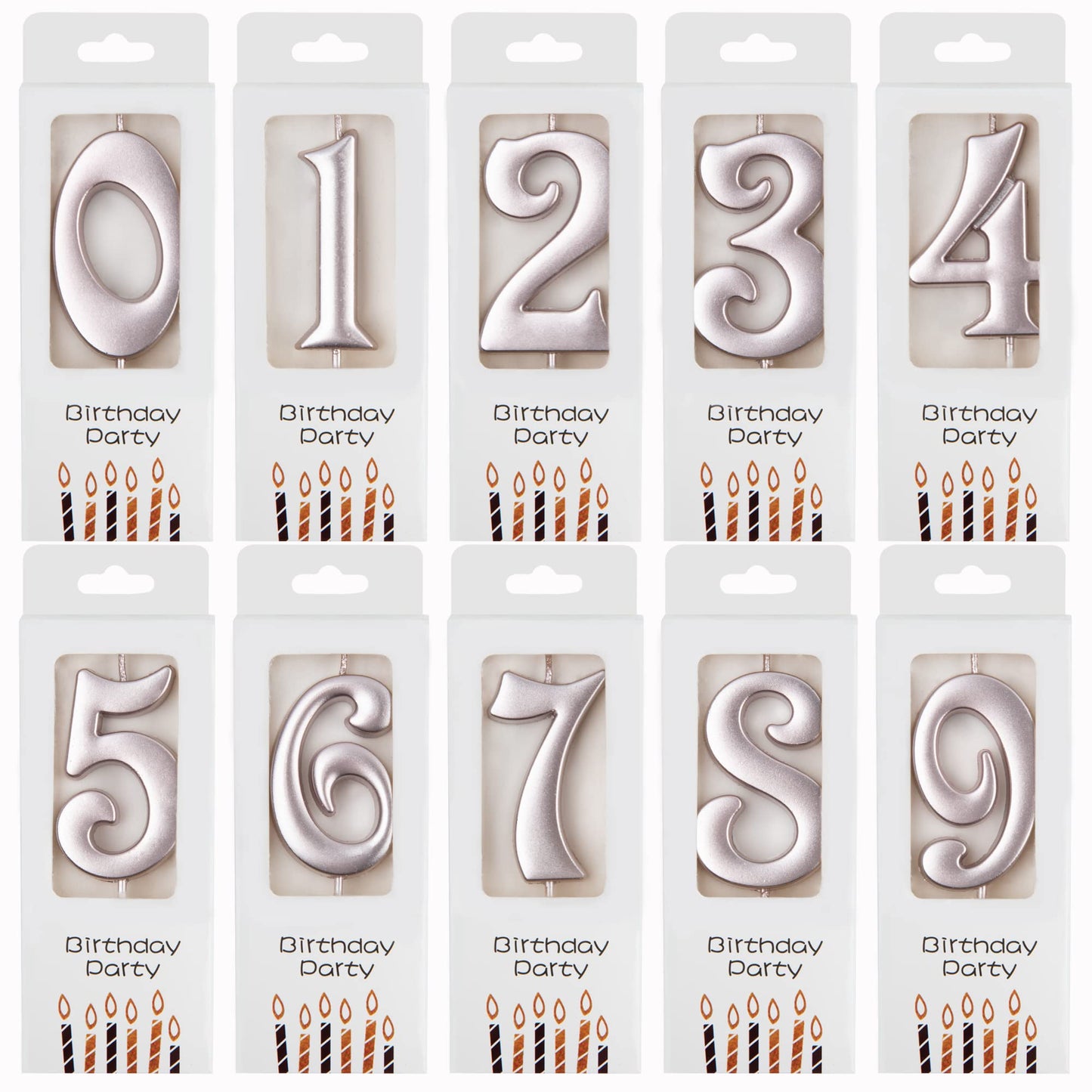 PHD CAKE 10-Count 0-9 Rose Gold Number Birthday Candles, Number One Birthday, Rose Gold Number Candles, Party Celebration, Baby 