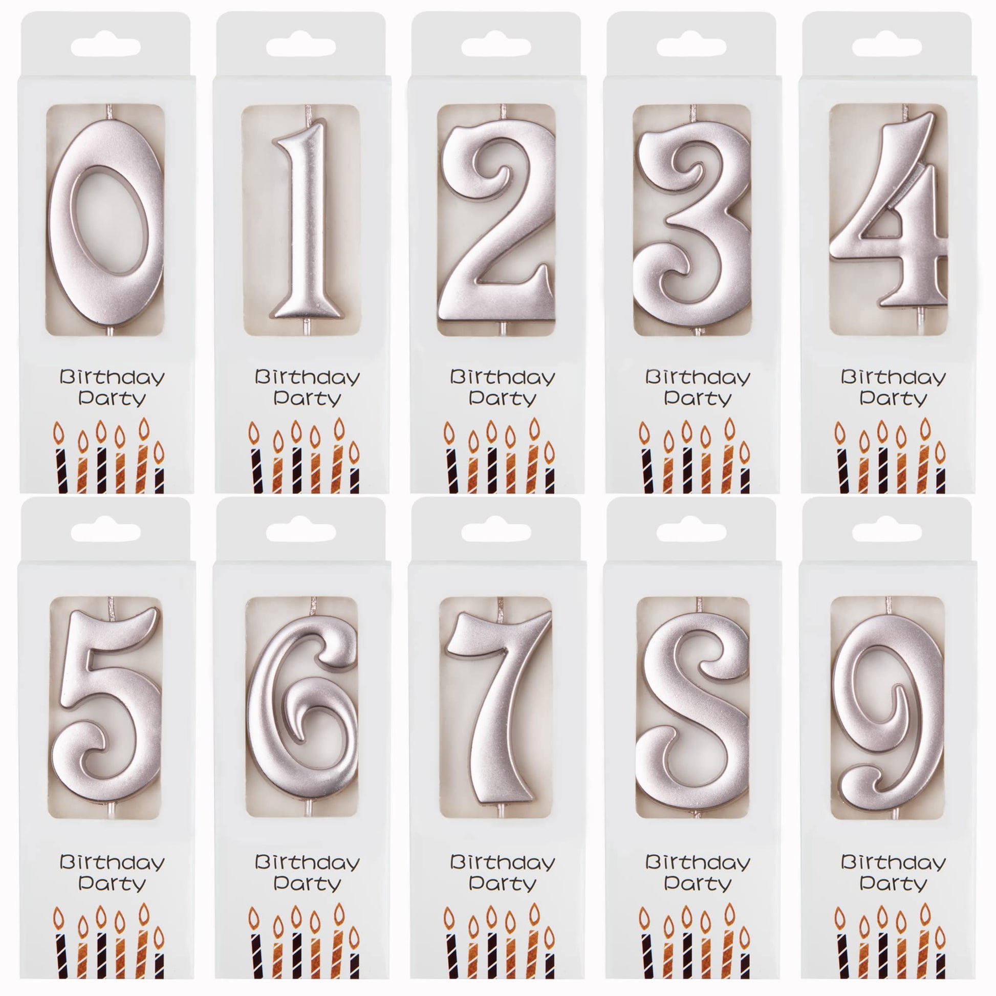 PHD CAKE 10-Count 0-9 Rose Gold Number Birthday Candles, Number One Birthday, Rose Gold Number Candles, Party Celebration, Baby 