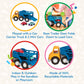 Battat- Wonder Wheels- Toy Carrier Truck & 2 Toy Cars - Toy Truck Playset For Kids, Toddlers - Pretend Play- Recyclable Material