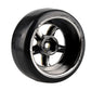 Shaluoman Plating 5-Spoke 12mm Hub Wheel Rims with Hard Plastic Tires for RC 1:10 Drift Car Gold