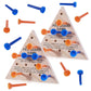 Thinp 2 Packs Wooden Triangle Peg Games  Tabletop Family Board Game  Strategy Toy  Travel Games  Family Fun Puzzle for mature-themeds Teens