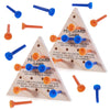 Thinp 2 Packs Wooden Triangle Peg Games  Tabletop Family Board Game  Strategy Toy  Travel Games  Family Fun Puzzle for mature-themeds Teens