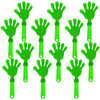 Zcysrlqin 12 Pcs Lime Green Hand Clappers 7.5 Inch Clappers Noisemakers Noise Makers Party Favors Plastic Clapper Sporting Event