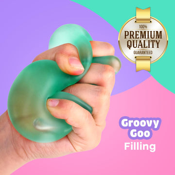 Fidget Toy Stress Cube 3 Pack - Squishy Fidget Toys For Relaxation, High Density Gel Filled, Fidgets For Classroom, Calming Toys For Kids Adults Children Teens