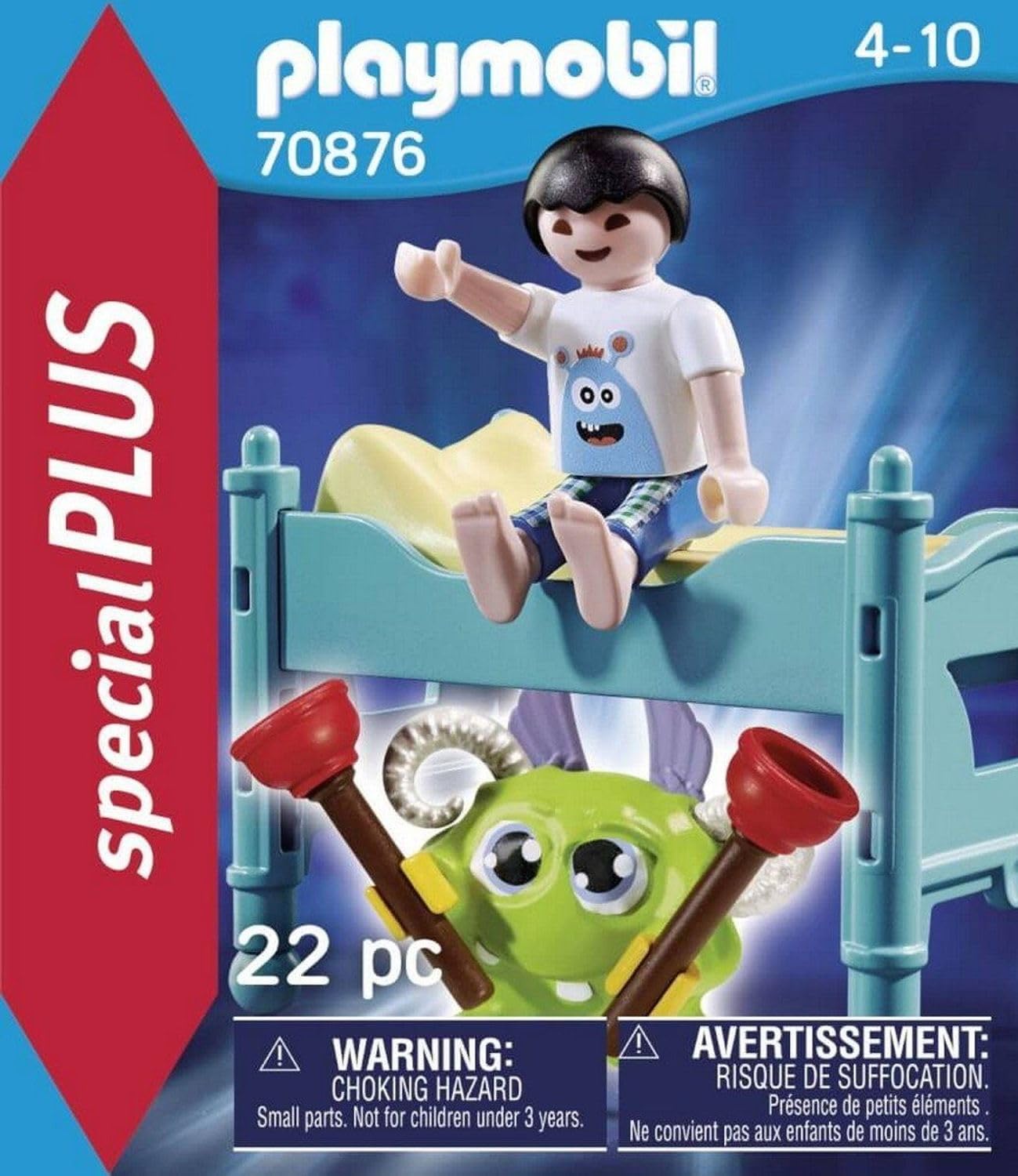 Playmobil Child with Monster Figurine - Multicoloured, One Size, Model 70876, Plastic