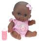 Jc Toys Adorable Lil' Cutesies Lila African American All Vinyl Water Friendly Doll, 8.5''