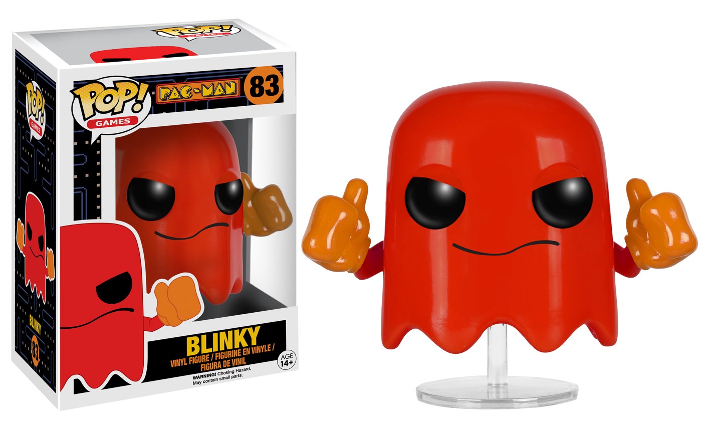 Funko Pop Games: Pac-Man - Blinky Action Figure