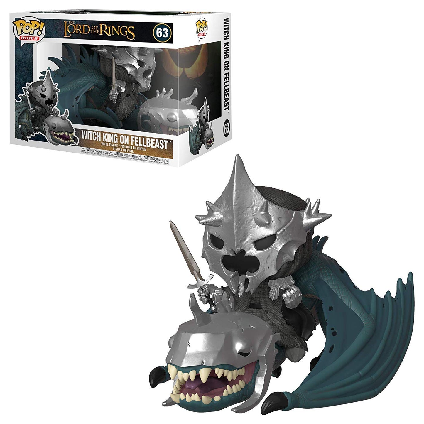 Funko Pop! Rides: Witch King with Fellbeast, Standard Size, Multicolor, Vinyl, Model 39894