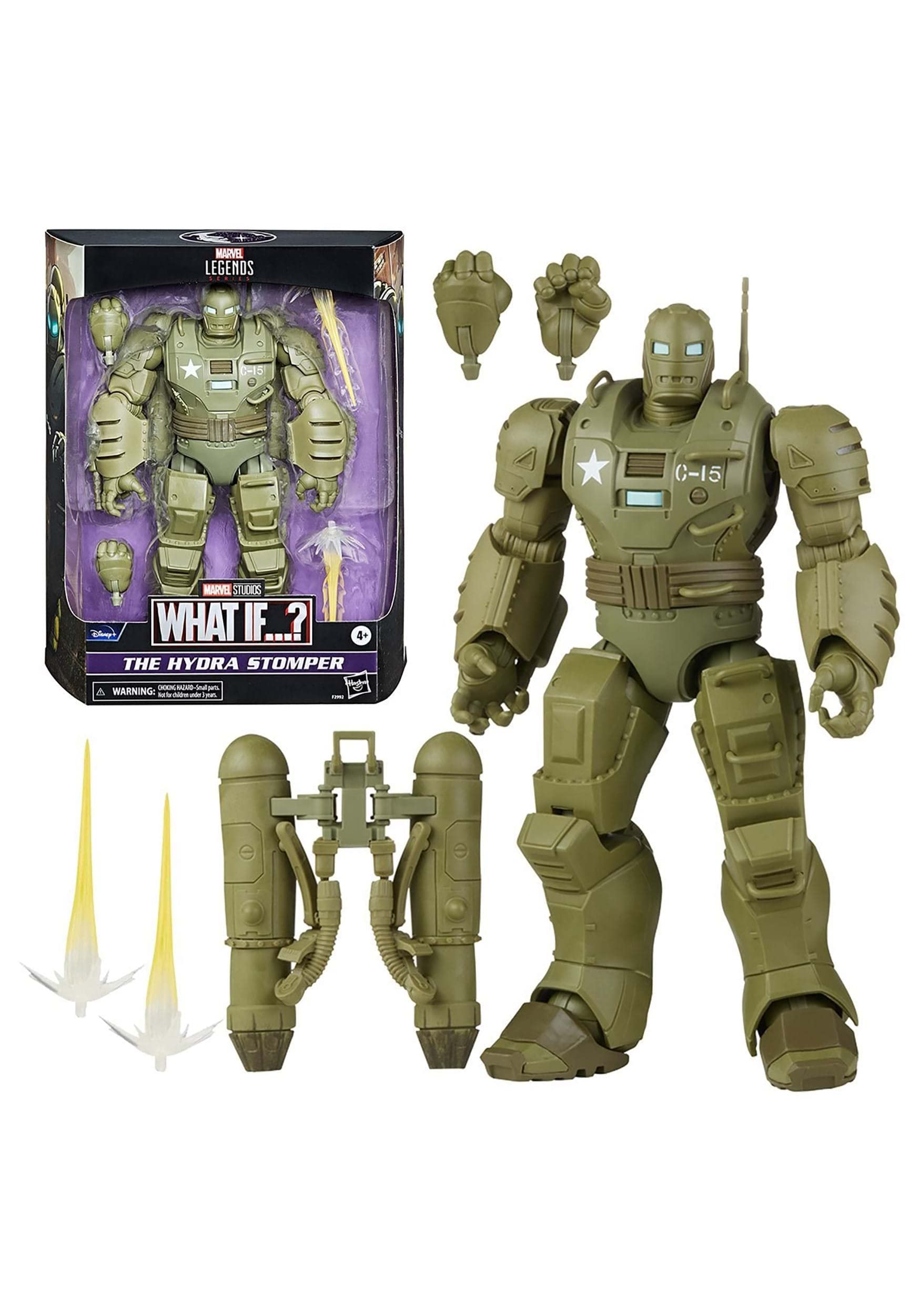 Avengers Marvel Legends Series 6-inch Scale Action Figure The Hydra Stomper Toy  enhanced Design  6-Inch Scale Figure  Backpack  4 Accessories