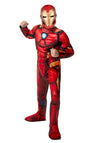 Marvel Boys Deluxe Iron Man Costume, Kids Tony Stark Superhero Halloween Costume, Child - Officially Licensed X-Large