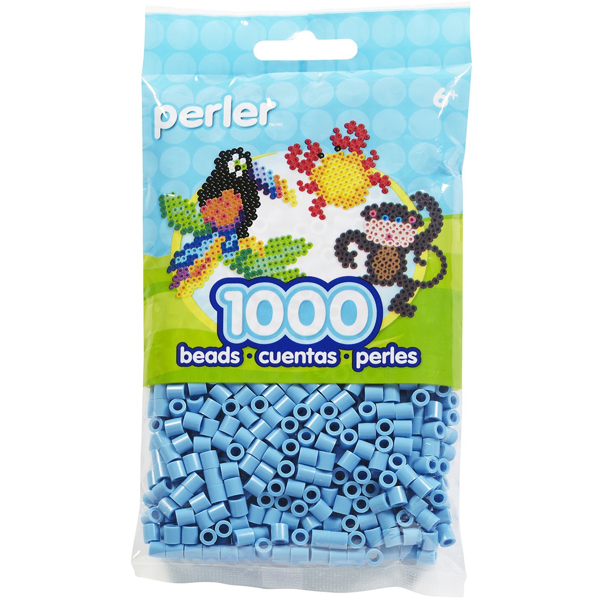 Perler Beads Fuse Beads for Crafts, Pastel Blue, Small, 1000pcs