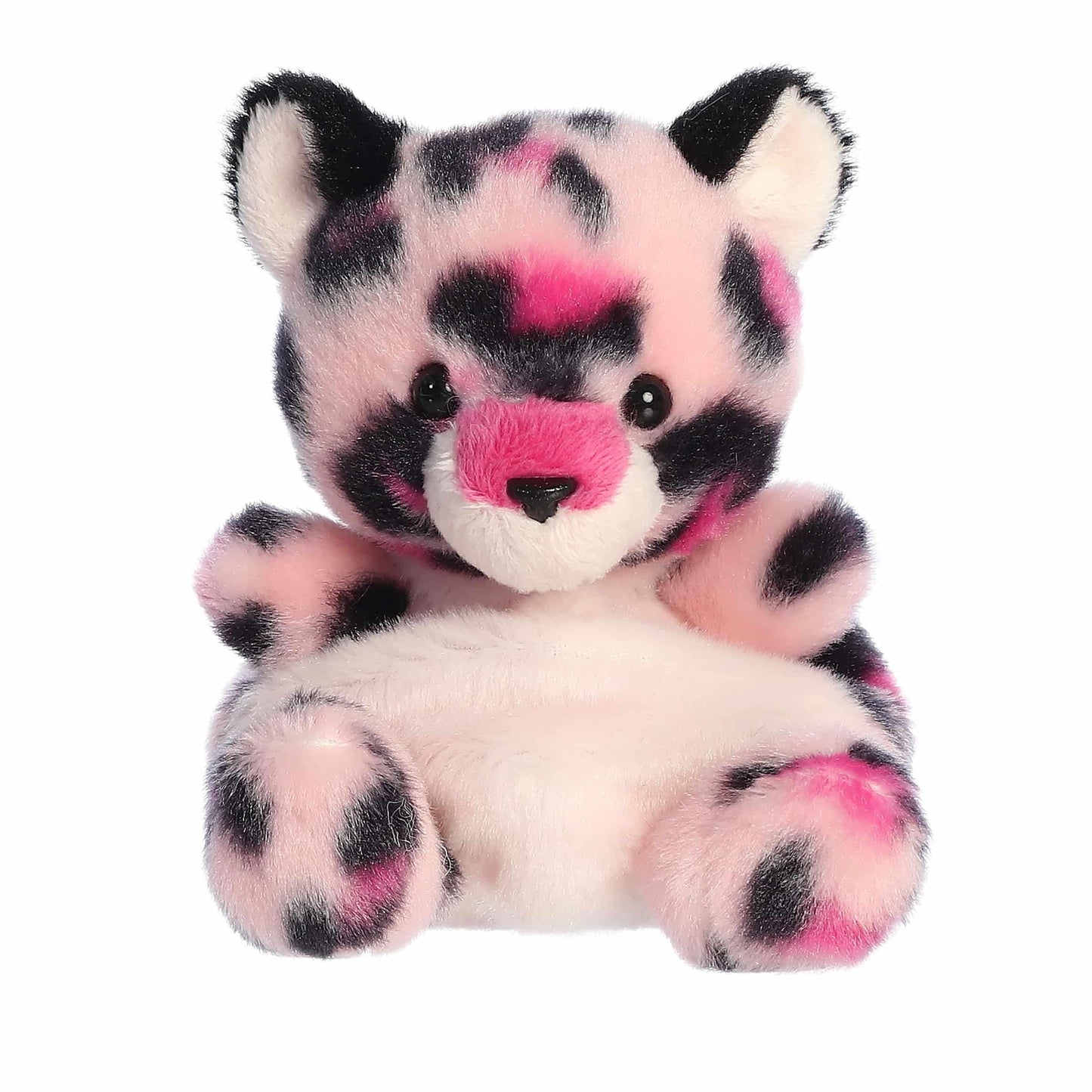 Aurora Adorable Palm Pals Regina Pink Leopard Stuffed Animal - Fun Collectible Plush for Kids and mature-themed Collectors - Perfect for Decorating Rooms and Birthday Gifts - 5 Inches