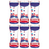 Red & Blue Liquid Motion Bubbler, Pack Of 6