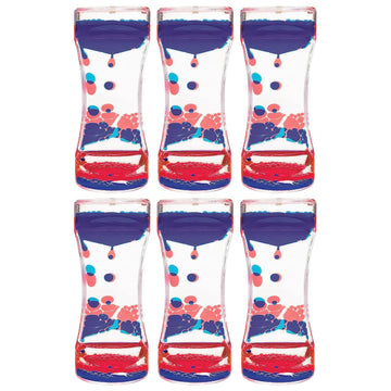Red & Blue Liquid Motion Bubbler, Pack Of 6